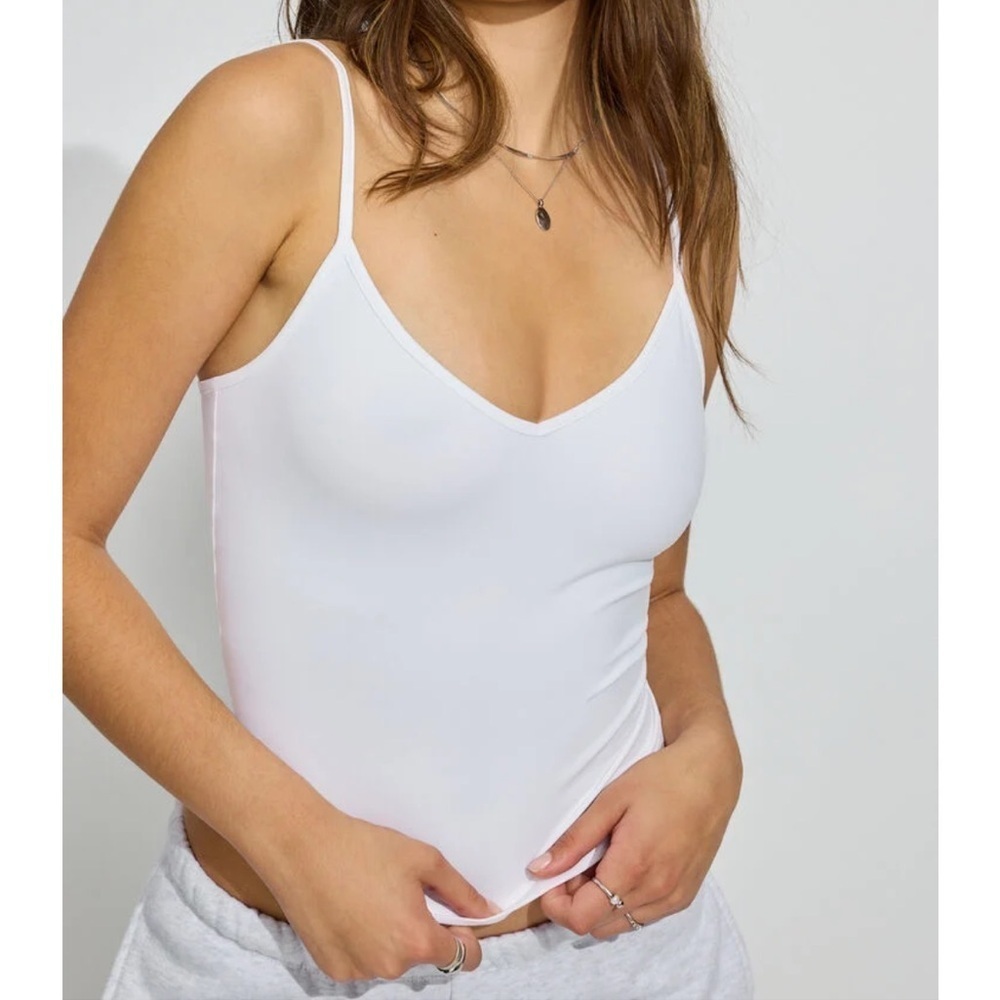 No Boundaries Women's Juniors Size XXXL 21 Double Lined Tank Top Camisole White‎
